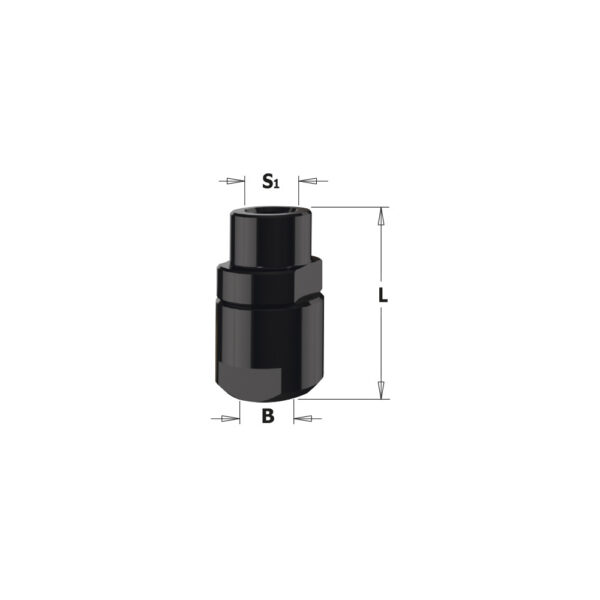 CMT Spennhylsechuck for hylser 6-6,35-8-9,5mm S=M12x1