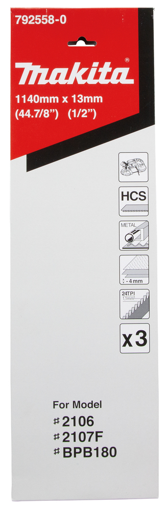 Makita Båndsagblad HCS 13×0,5x1140mm, 4mm