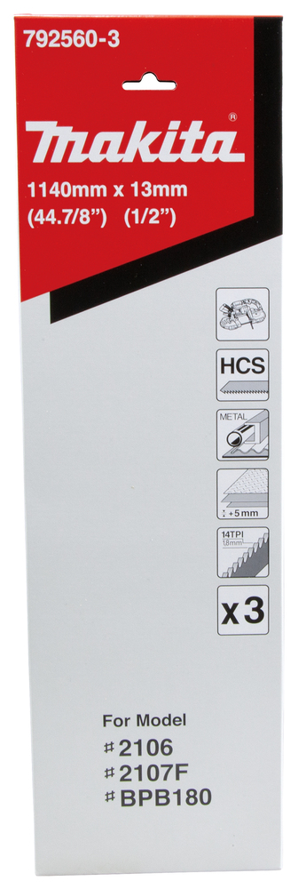 Makita Båndsagblad HCS 13×0,5x1140mm, 5mm