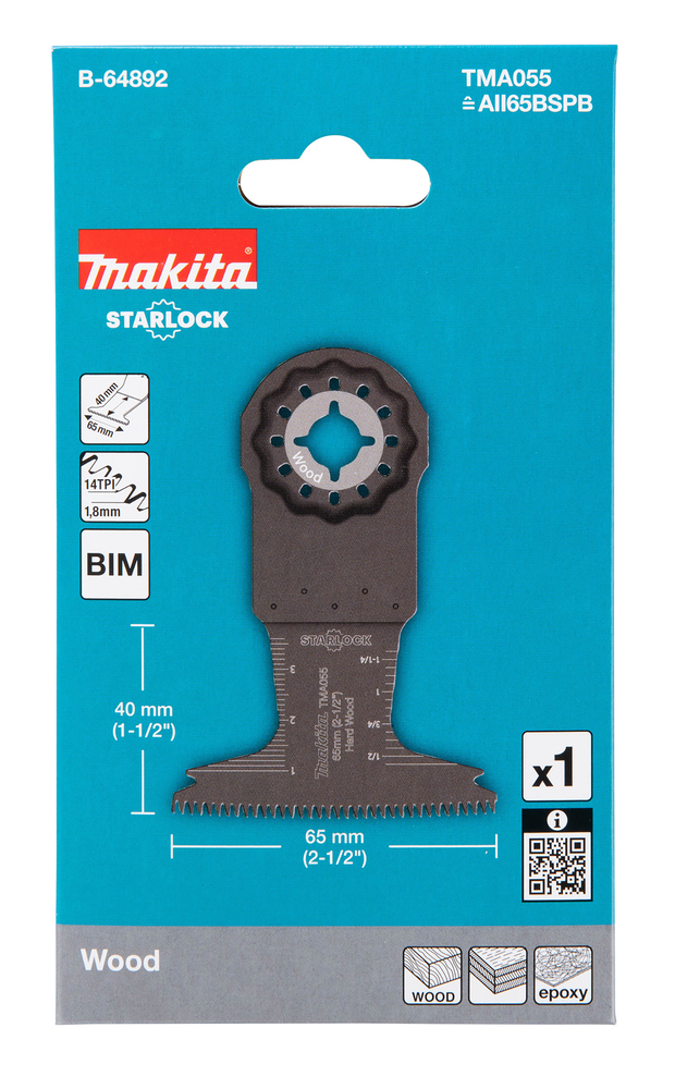 Makita Sagblad Multikutter 65mm 14TPI Starlock