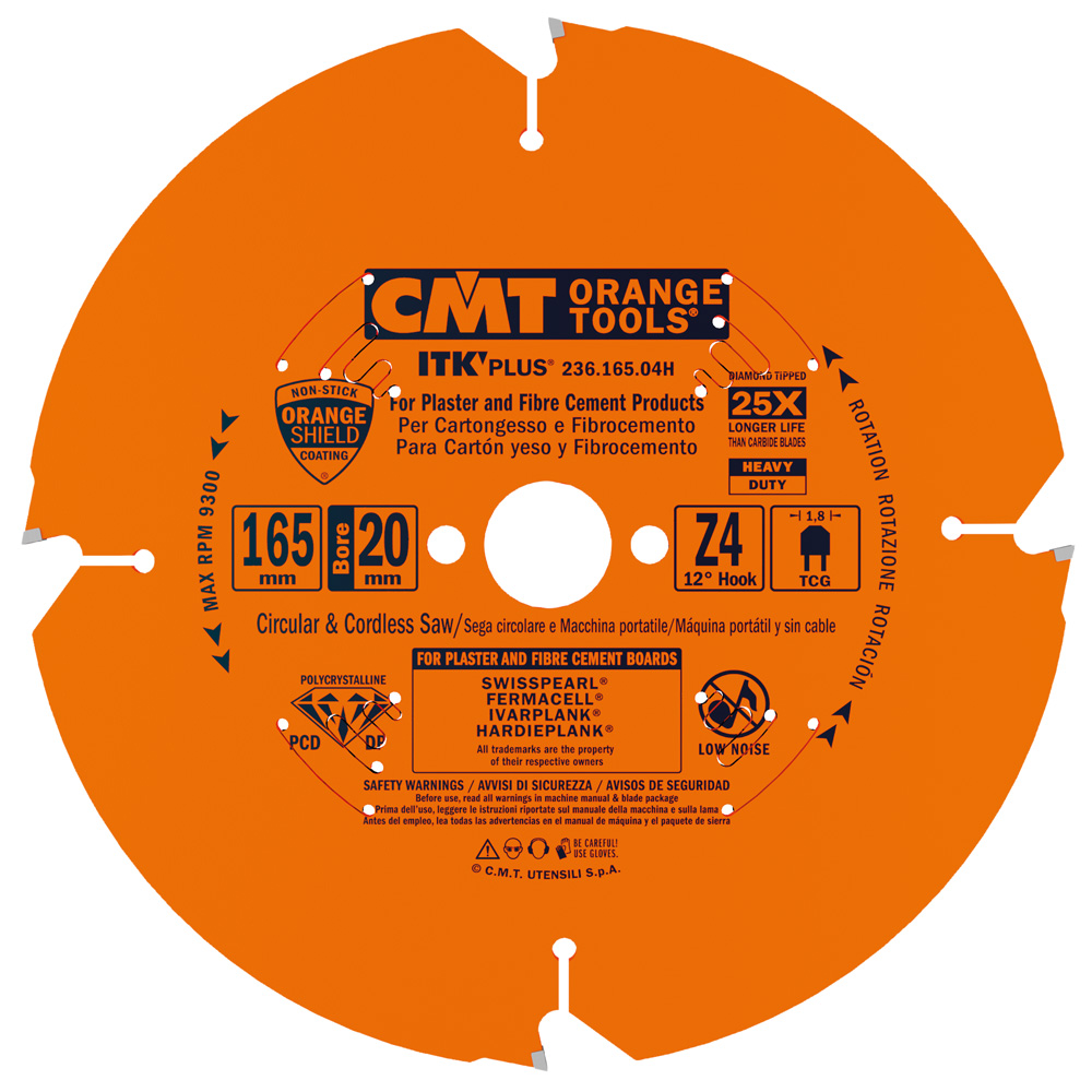 CMT Sagblad 165x20mm, 4Z for Ultraharde materialer