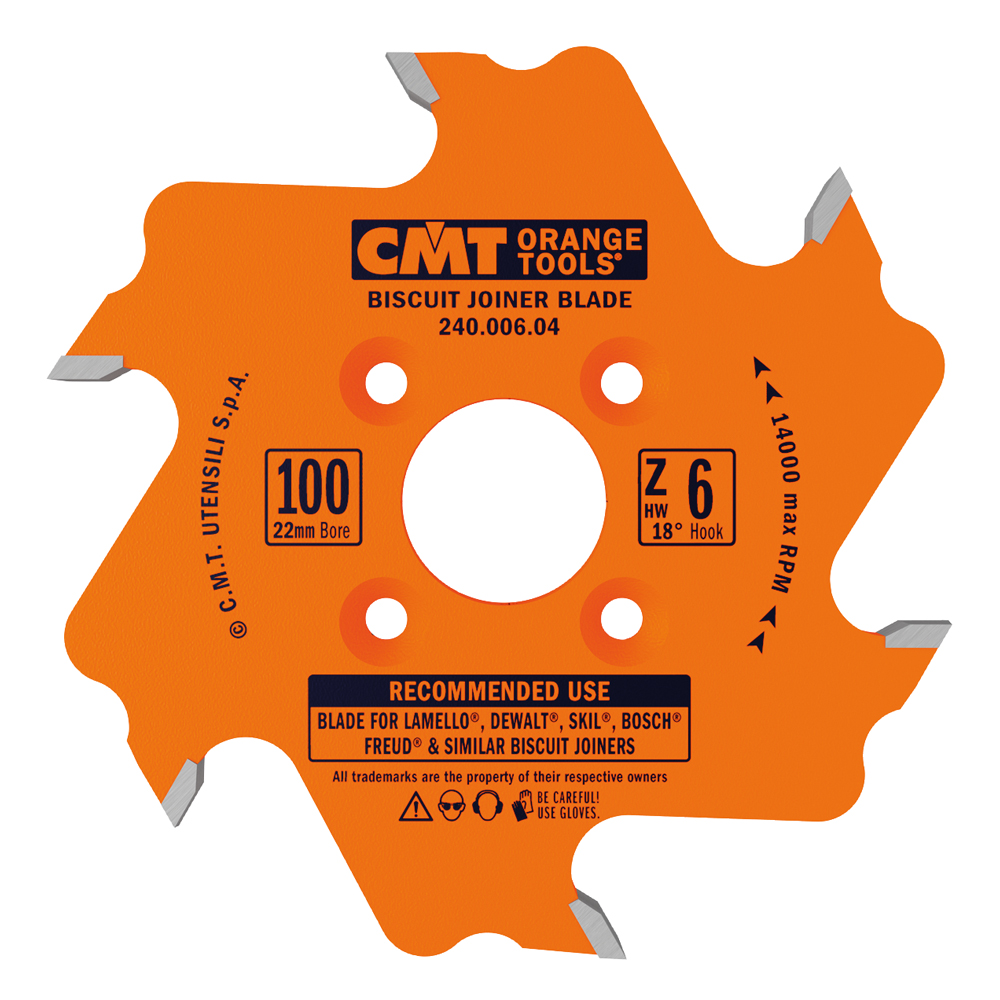 CMT Freseblad Lamello DW etc. 100×3,96/2,8×22 Z6