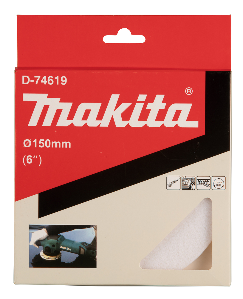 Makita Polerpad ullfilt 150mm