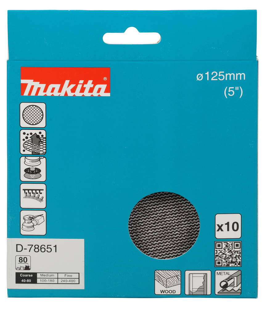 Makita Slipenett Ø125mm A80