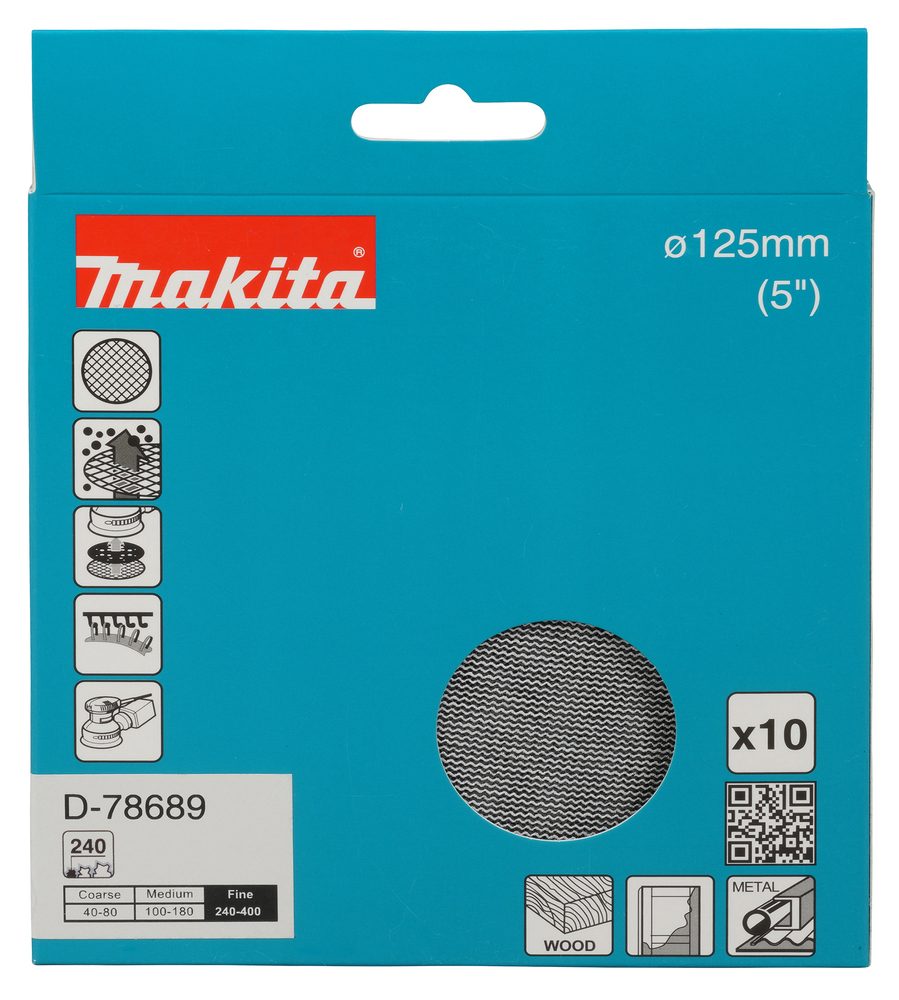 Makita Slipenett Ø125mm A240