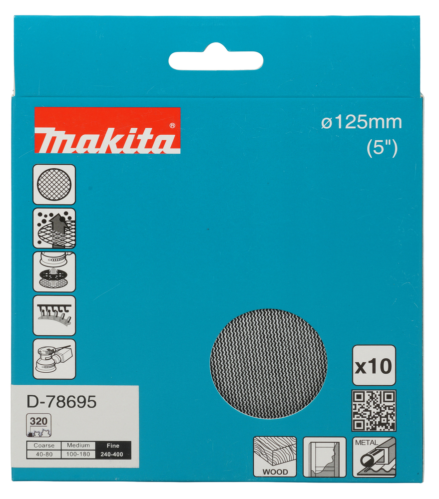 Makita Slipenett Ø125mm A320