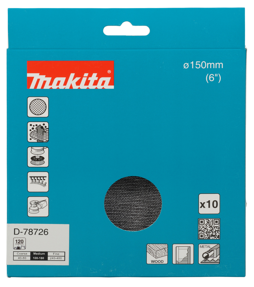 Makita Slipenett Ø150mm A120
