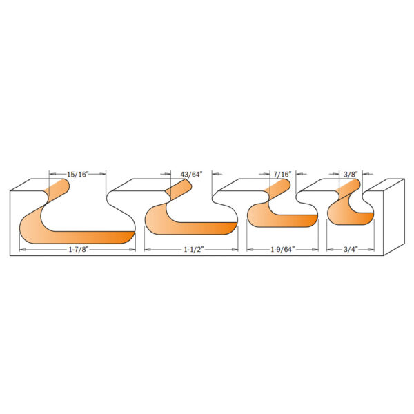 CMT 955.105.11 Håndtaksfres S=8mm