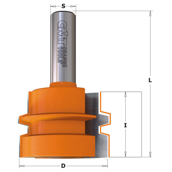 CMT 955.501.11 Omvendt limfugefres S=12mm