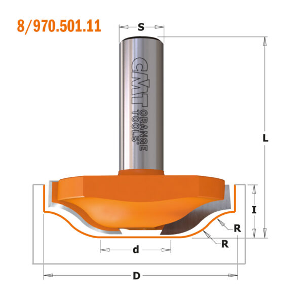 CMT 970.501.11 Stil & panel fres – 12mm tange