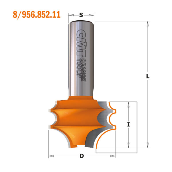 CMT 956.852.11 Listeprofilfres – 12mm tange