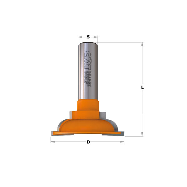 CMT 955.806.11 To-delt inngangsdør fresesett – 12mm tange