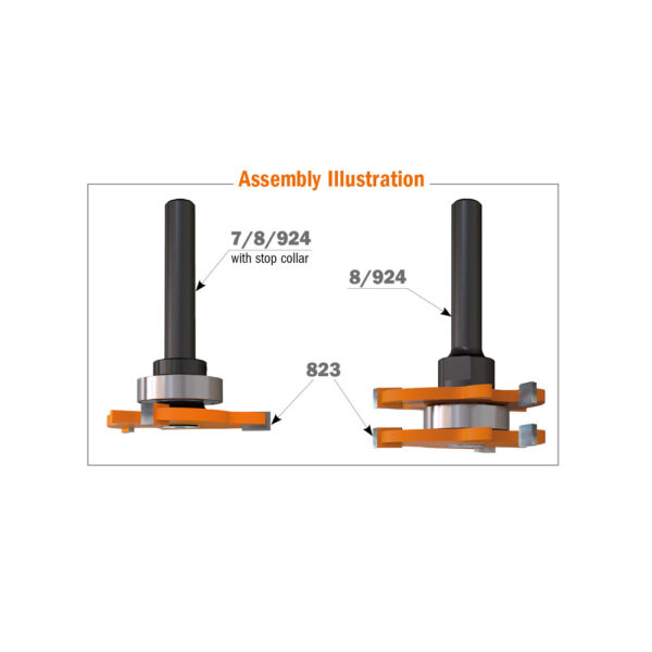 CMT 823.340.11 Skivenotfres HM 4mm med forsenket boring