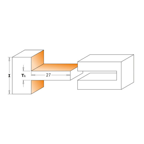 CMT 900.627.11 Tappe fresesett – 12mm tange