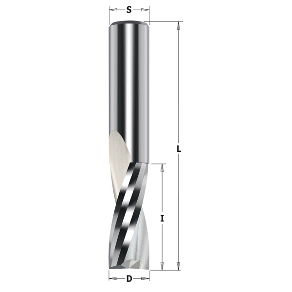 CMT 4mm Upcut spiralfres S=6mm
