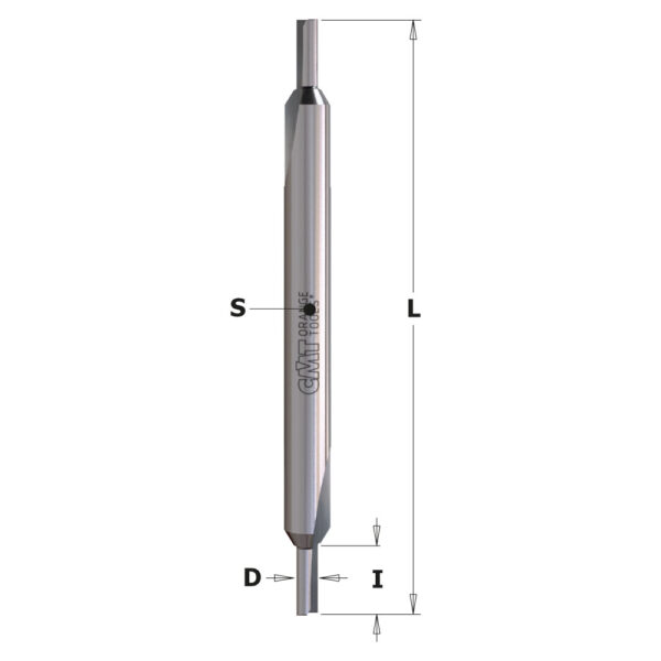 CMT 711.031.11 Weatherseal bit solid T.C. D=3x8x65mm S=6mm