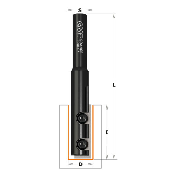 CMT 652.120.11 Rett bits med utskiftbar kniv S=8mm