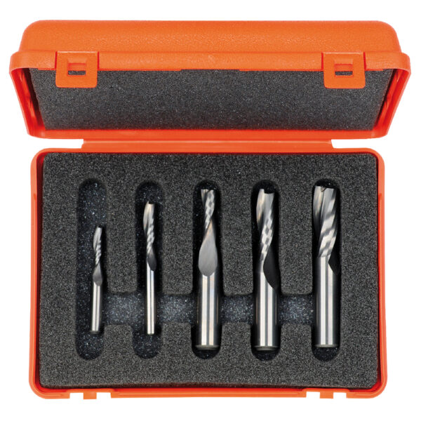 CMT 191.000.01 HM Spiralbitssett 5 deler Upcut  S=8mm