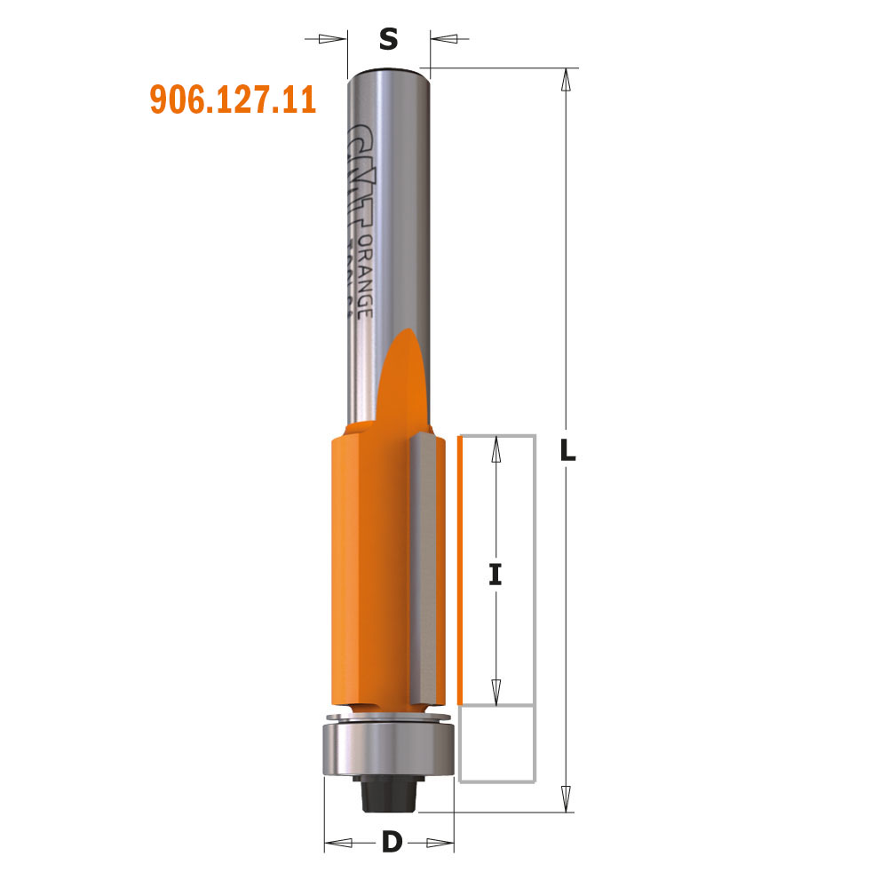 CMT 9,5mm Kopistål/kantstål med kulelager S=6mm