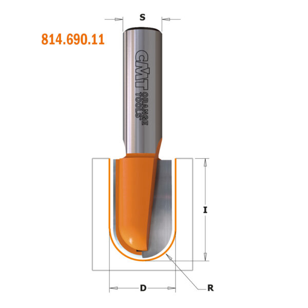 CMT 914.095.11 R=4,75mm Rundfres/Hulkil