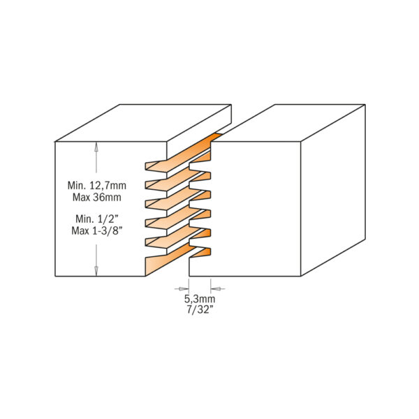 CMT 900.606.11 Fingerskjøtfres S=12 mm