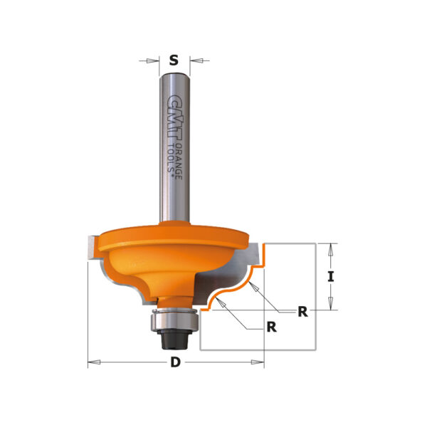 CMT 947.325.11 Profilfres m/lager -» Ogee with fillet»