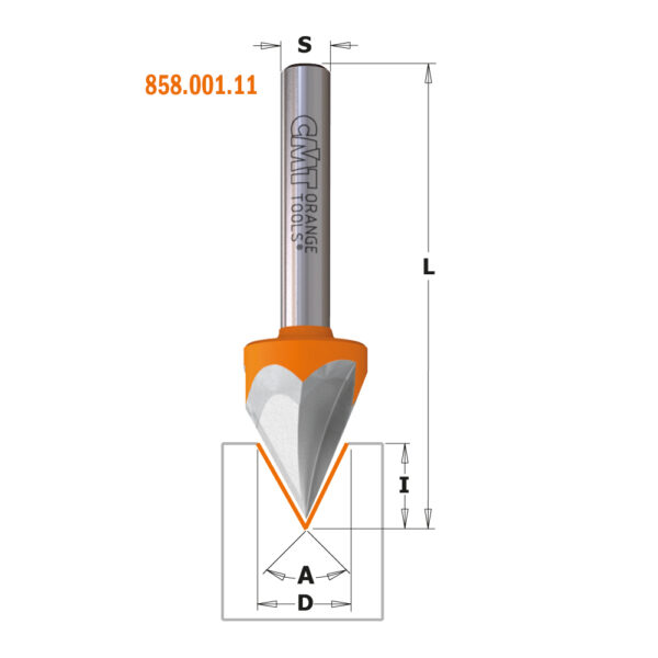 CMT 958.001.11 V-Fresestål(60°)