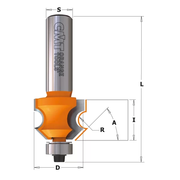 CMT 961.601.11 Profilfres m/lager S=12mm Perlestaff panel