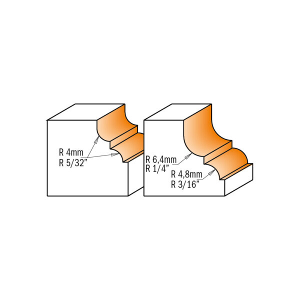 CMT 945.287.11 Profilfres m/lager – Klassisk Ogee