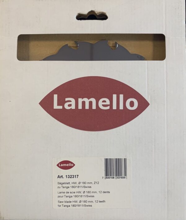 Lamello 132317 Sagblad HM 180mm Tanga Swiss Z12