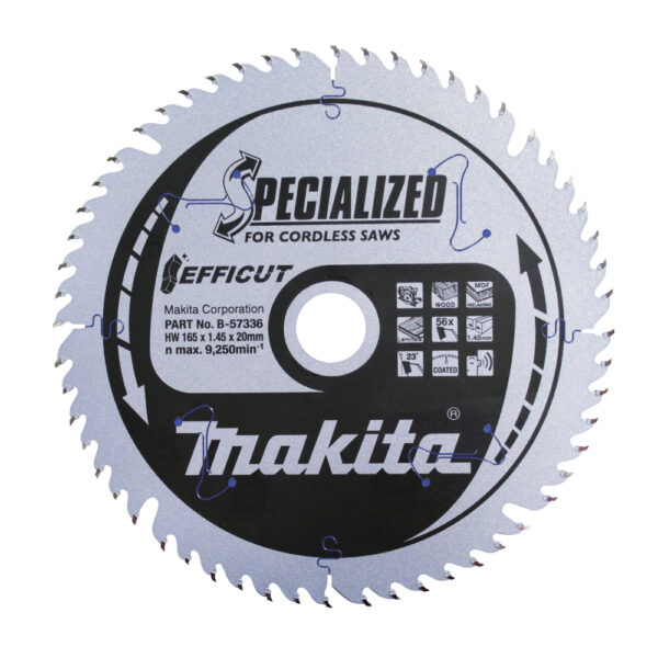 Makita B-57336 Specialized tre, mdf, laminat sagblad 165x20mm 56Z