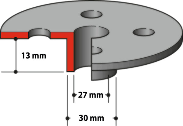 Makita 164471-6 Kopieringshylse 27x30x13mm