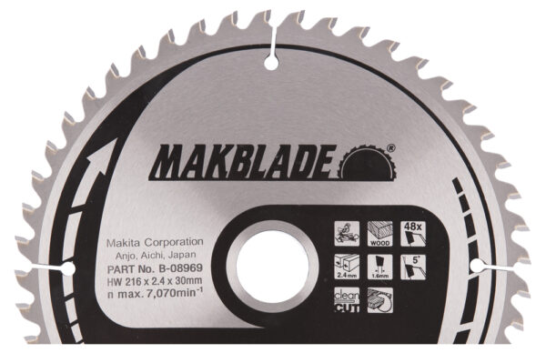 Makita B-08969 Makblade Sagblad T.C.T. 216x30mm 48Z