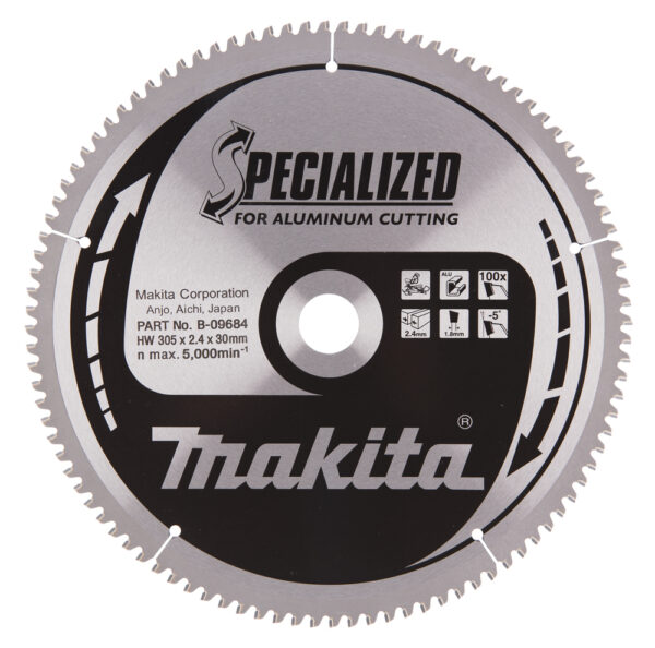 Makita B-09684 Specialized sagblad til aluminium. 305x30mm 100Z