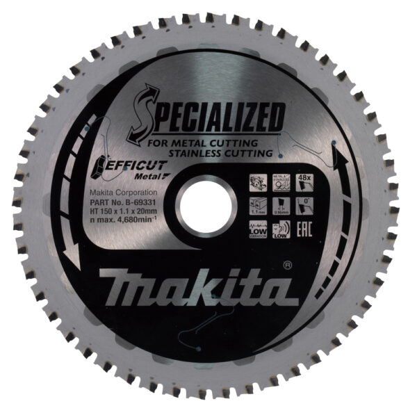 Makita B-69331 Efficut T.C.T 150 x 20mm for rustfritt stål