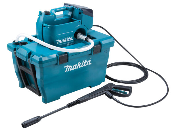 Makita DHW082ZK 18Vx2 høytrykksvasker som ikke er avhengig av 220V eller vannslange. Uten batterier.