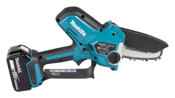 Makita DUC101Z 18V Grensag – 8 m/s   4″(10 cm) uten batteri. Kompakt og lett.