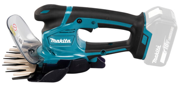 Makita DUM604ZX 18V Gress og hekksaks uten batteri. Ideel til mindre hager, verandaer, camping og hytteområde.