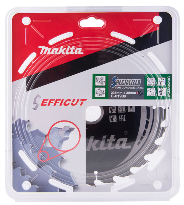 Makita E-01909 Specialized sagblad til tre 235x30mm 24Z