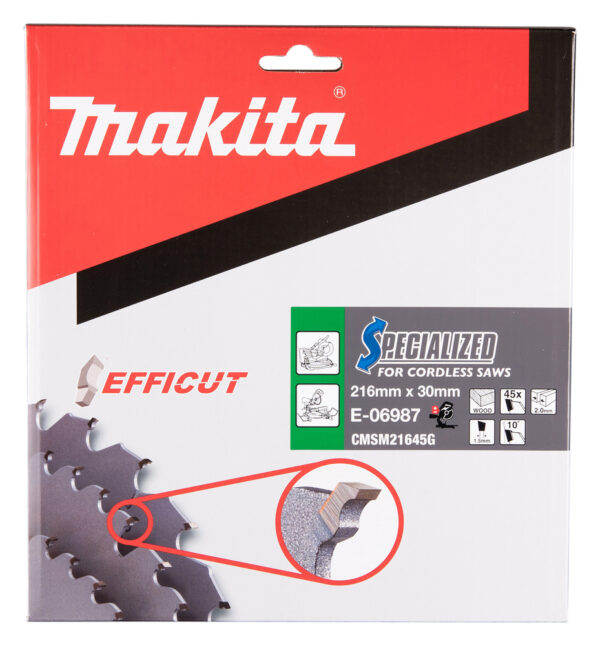 Makita E-06987 Efficut sagblad til tre 216x30mm 45Z