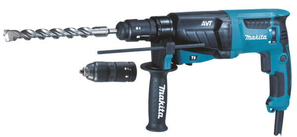 Makita HR2631FTJ SDS+ kombihammer m/chuck i Makpac