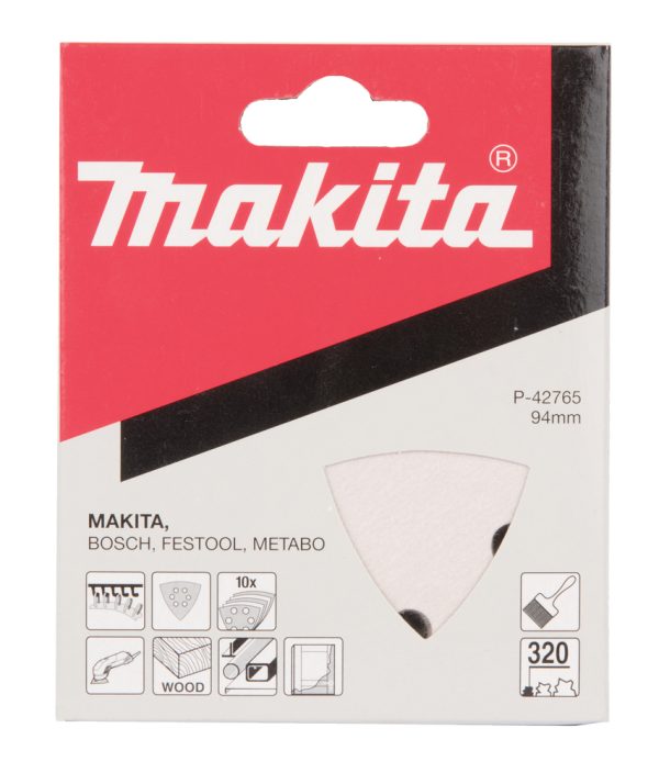 Makita P-42765 94mm Trekant slipepapir – Delta – K320