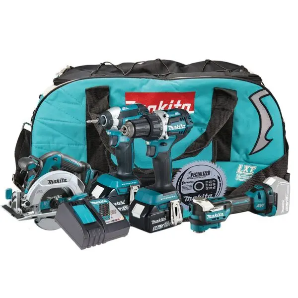 Makita DLX4197TX1 Verktøysett 18V i bag