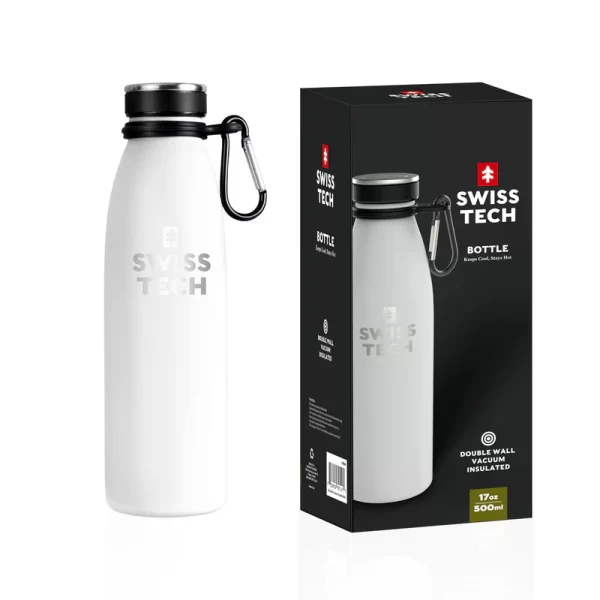 SWISSTECH Drikkeflaske 500ml – Hvit